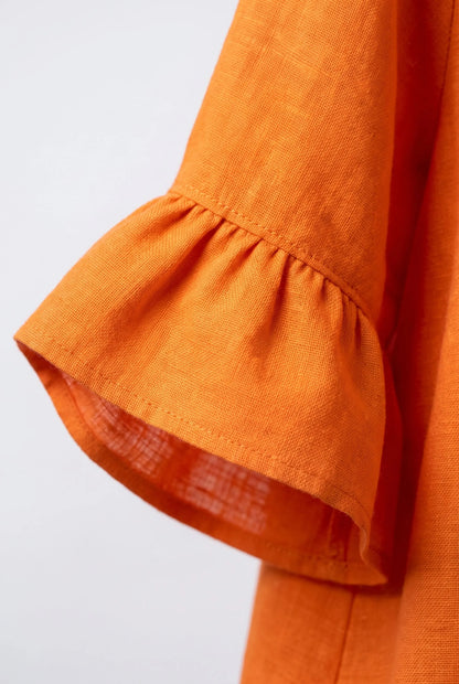 Caleo | Elegantes Sommerkleid Mit V-Ausschnitt