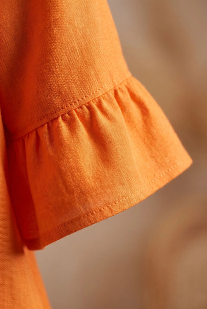 Caleo | Elegantes Sommerkleid Mit V-Ausschnitt