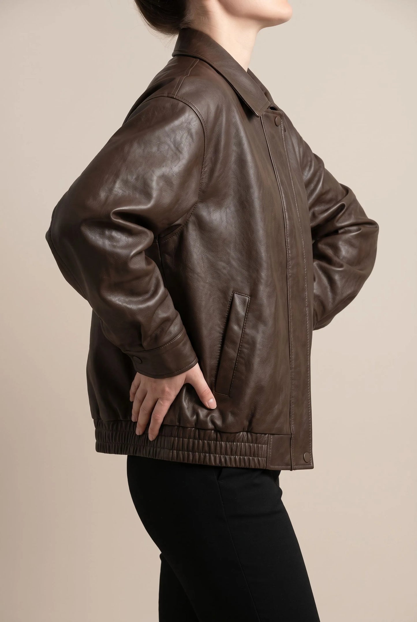 Caleva | Lockere Vintage Bikerjacke