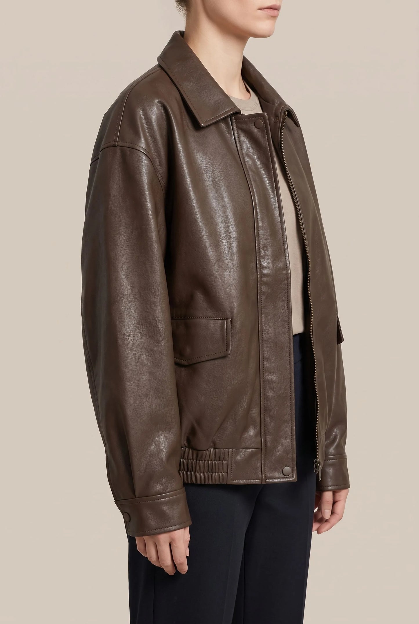 Caleva | Lockere Vintage Bikerjacke
