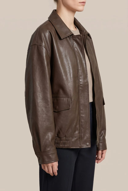 Caleva | Lockere Vintage Bikerjacke