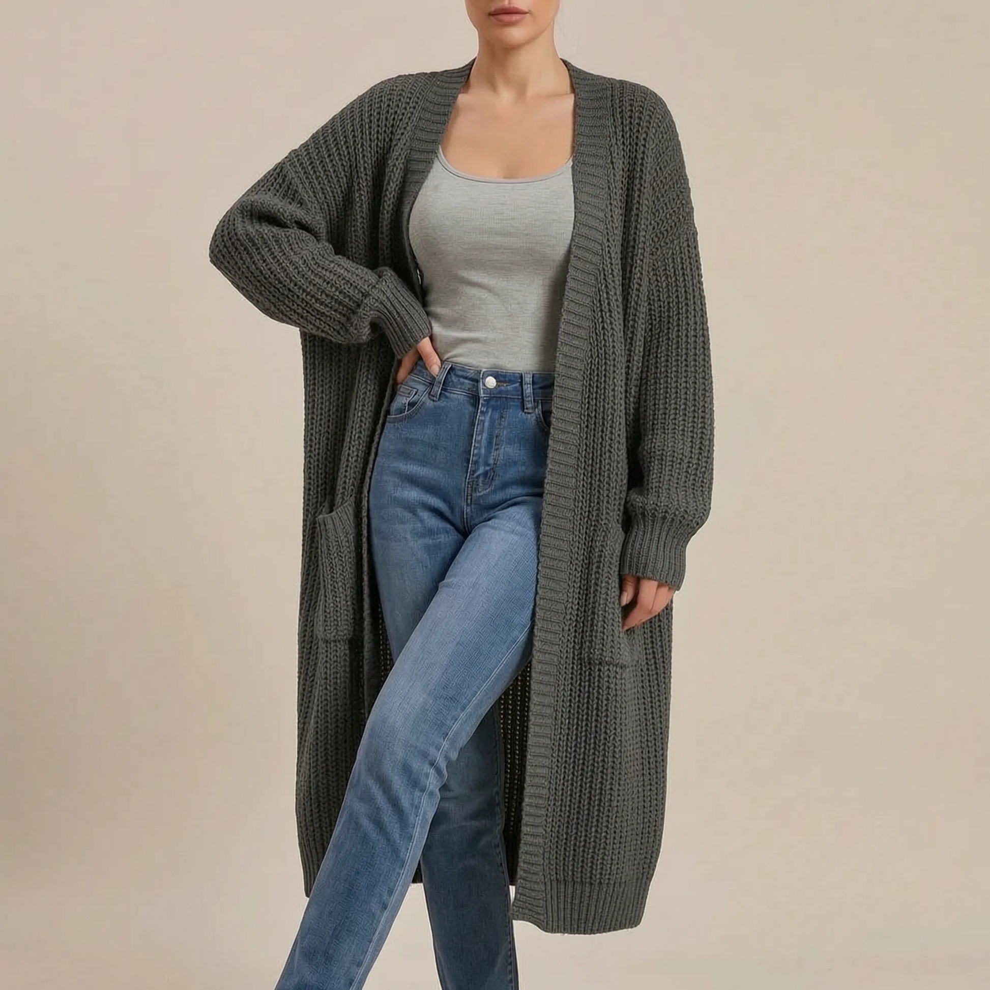 CardiLounge | Lange Strickjacke Für Damen