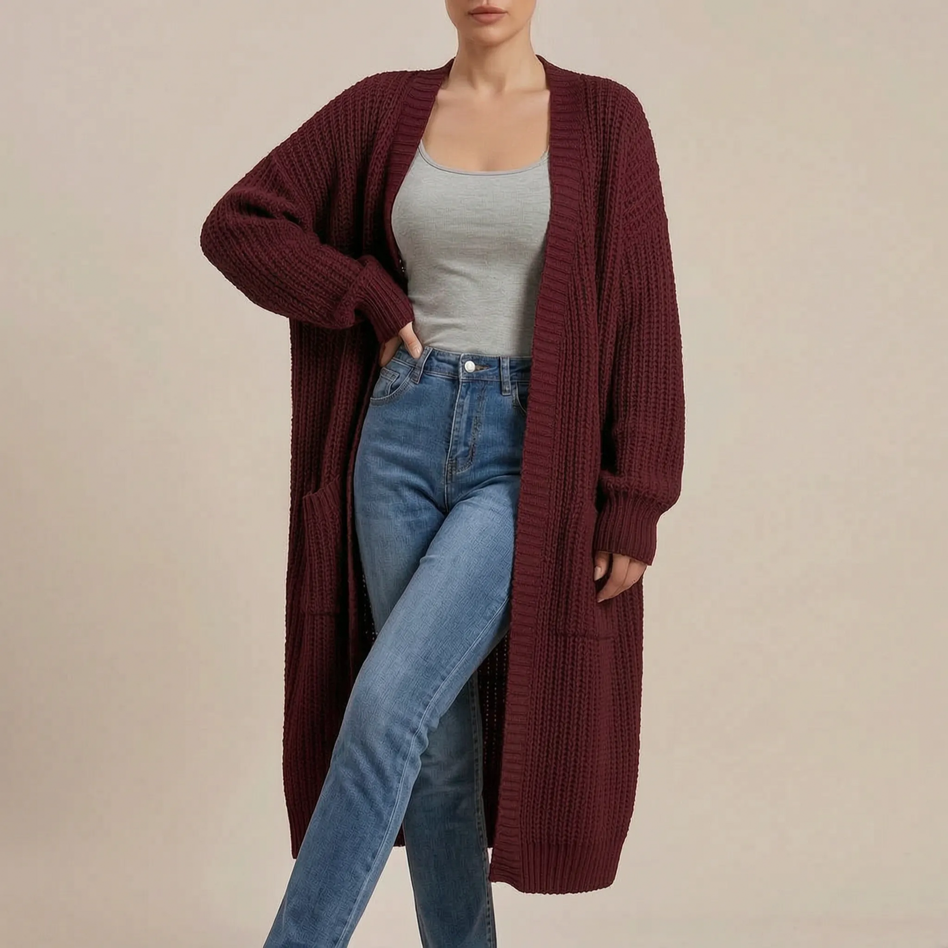 CardiLounge | Lange Strickjacke Für Damen