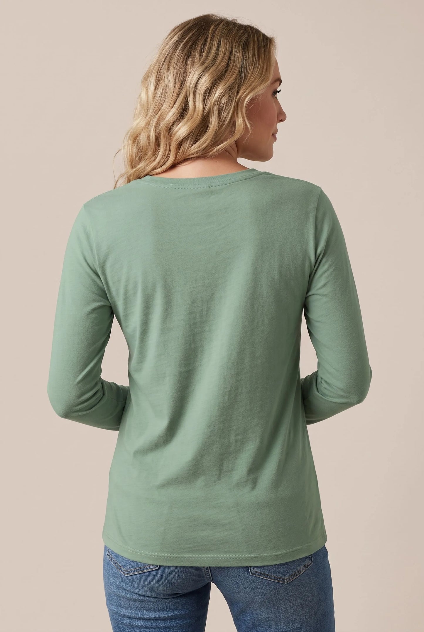 Casulia | Basic Damen Langarmshirt Mit Rundhalsausschnitt