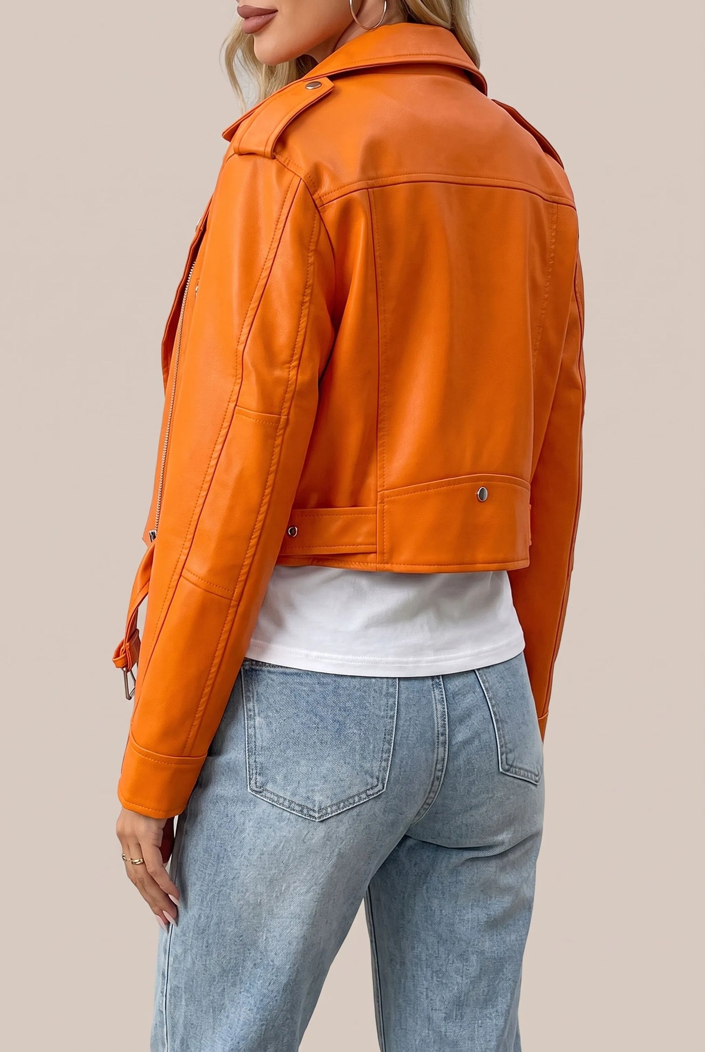Celeren | Kurze Bikerjacke Mit Asymmetrischem Reißverschluss