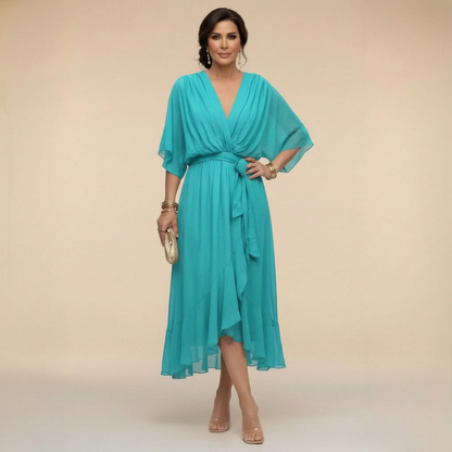 Celesta | Festliches Midikleid Mit Volantsaum