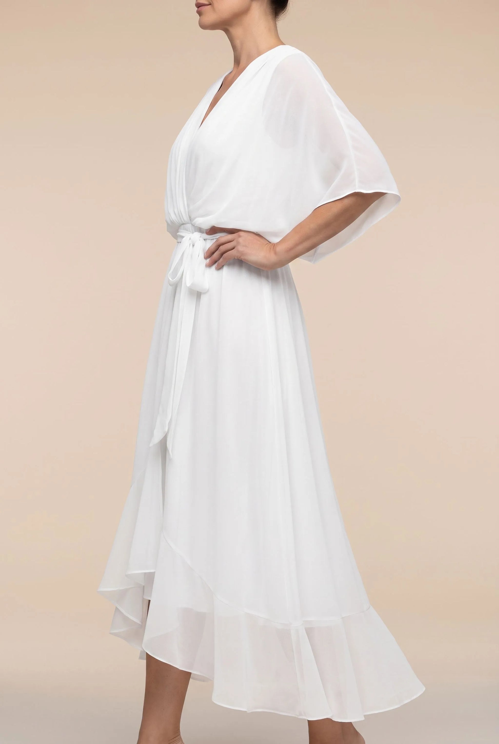 Celesta | Festliches Midikleid Mit Volantsaum