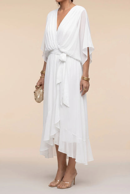 Celesta | Festliches Midikleid Mit Volantsaum