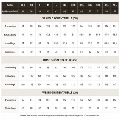Sartion | 3-Teiliger Eleganter Herrenanzug