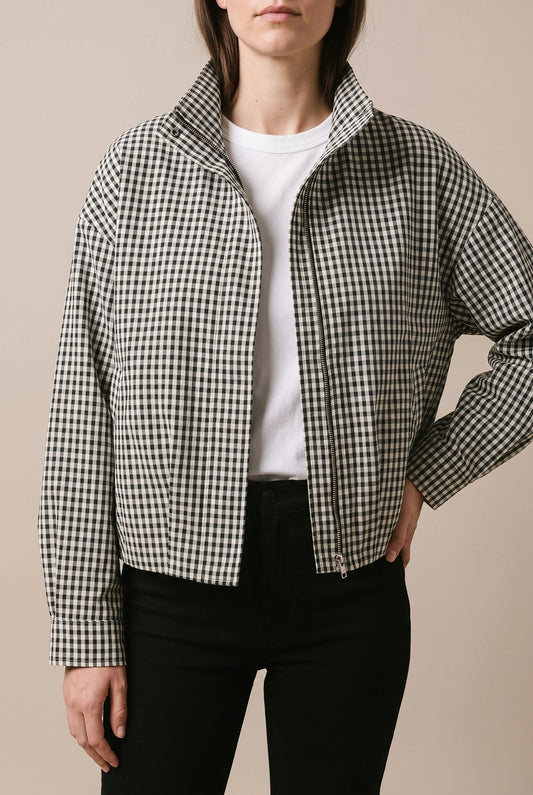 CheckVibes | Karierte Bomberjacke Damen
