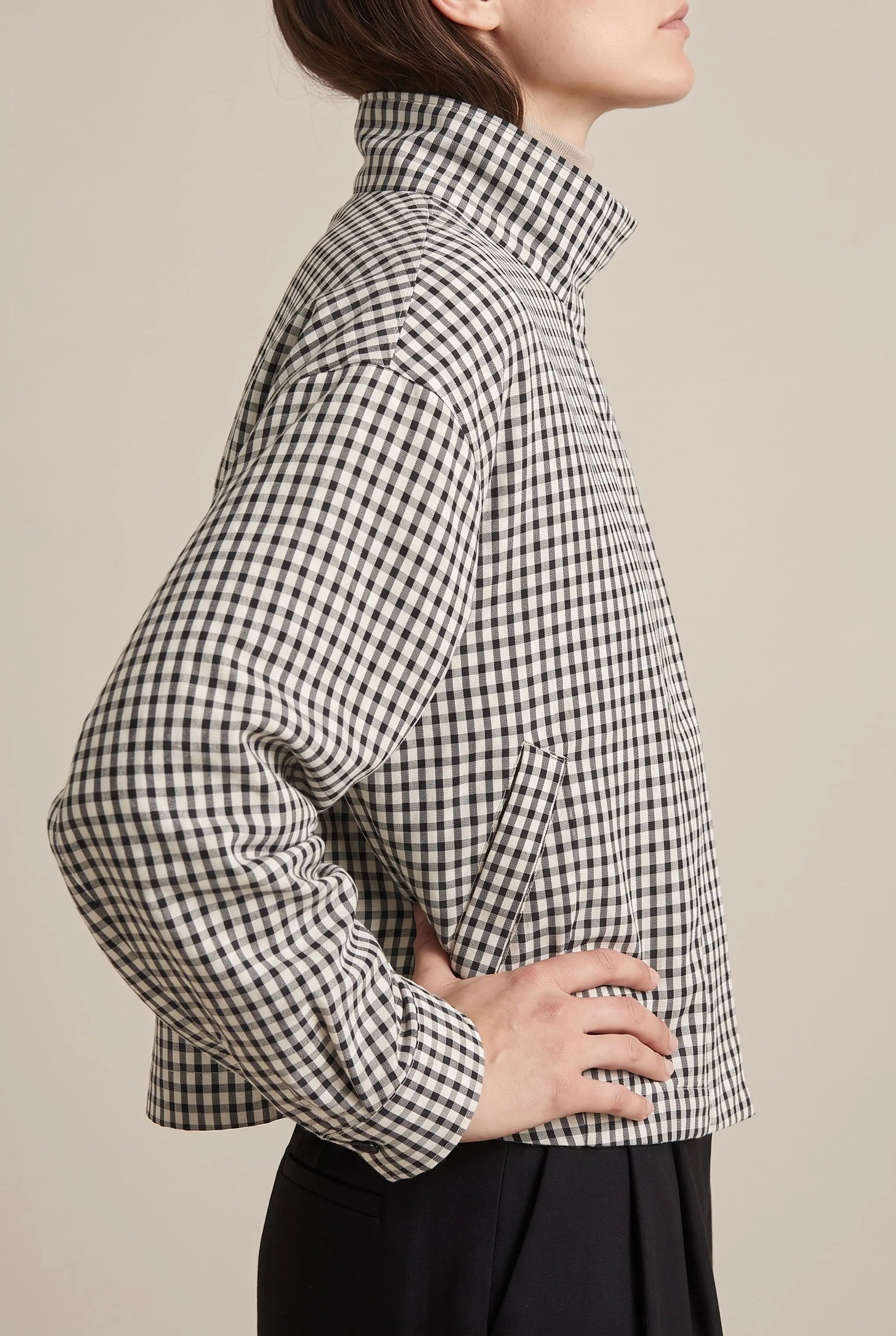CheckVibes | Karierte Bomberjacke Damen