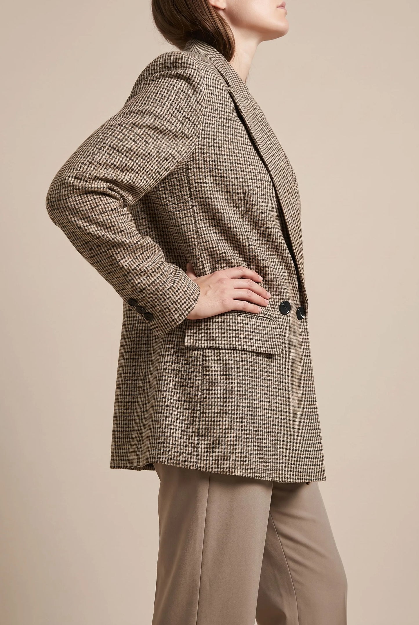 Checka | Klassischer Doppelreihiger Karo-Blazer