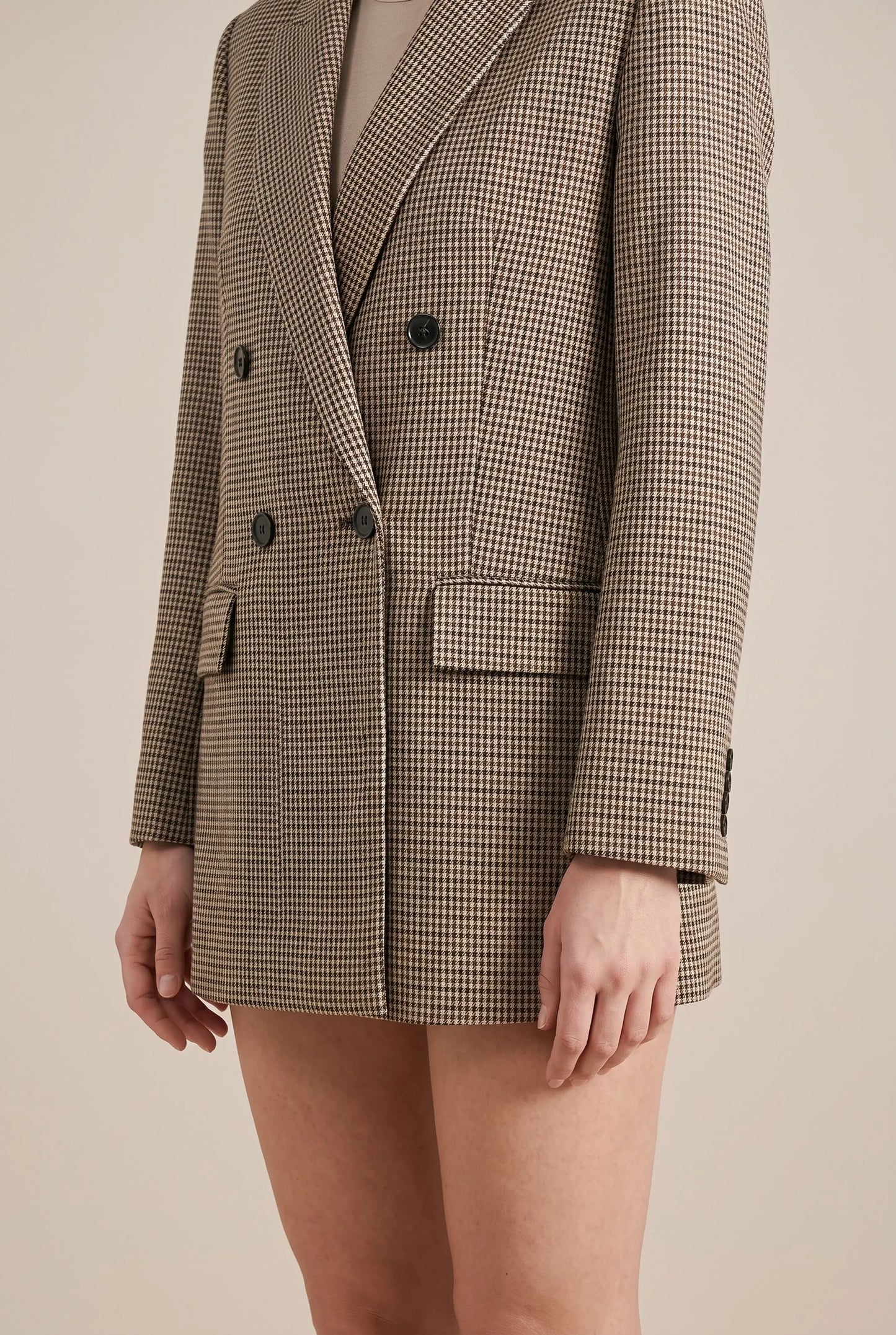 Checka | Klassischer Doppelreihiger Karo-Blazer