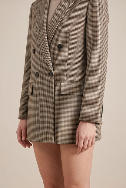 Checka | Klassischer Doppelreihiger Karo-Blazer