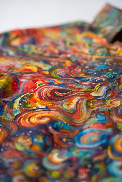 Chromatics | Buntes Herrenhemd Mit Abstraktem Muster