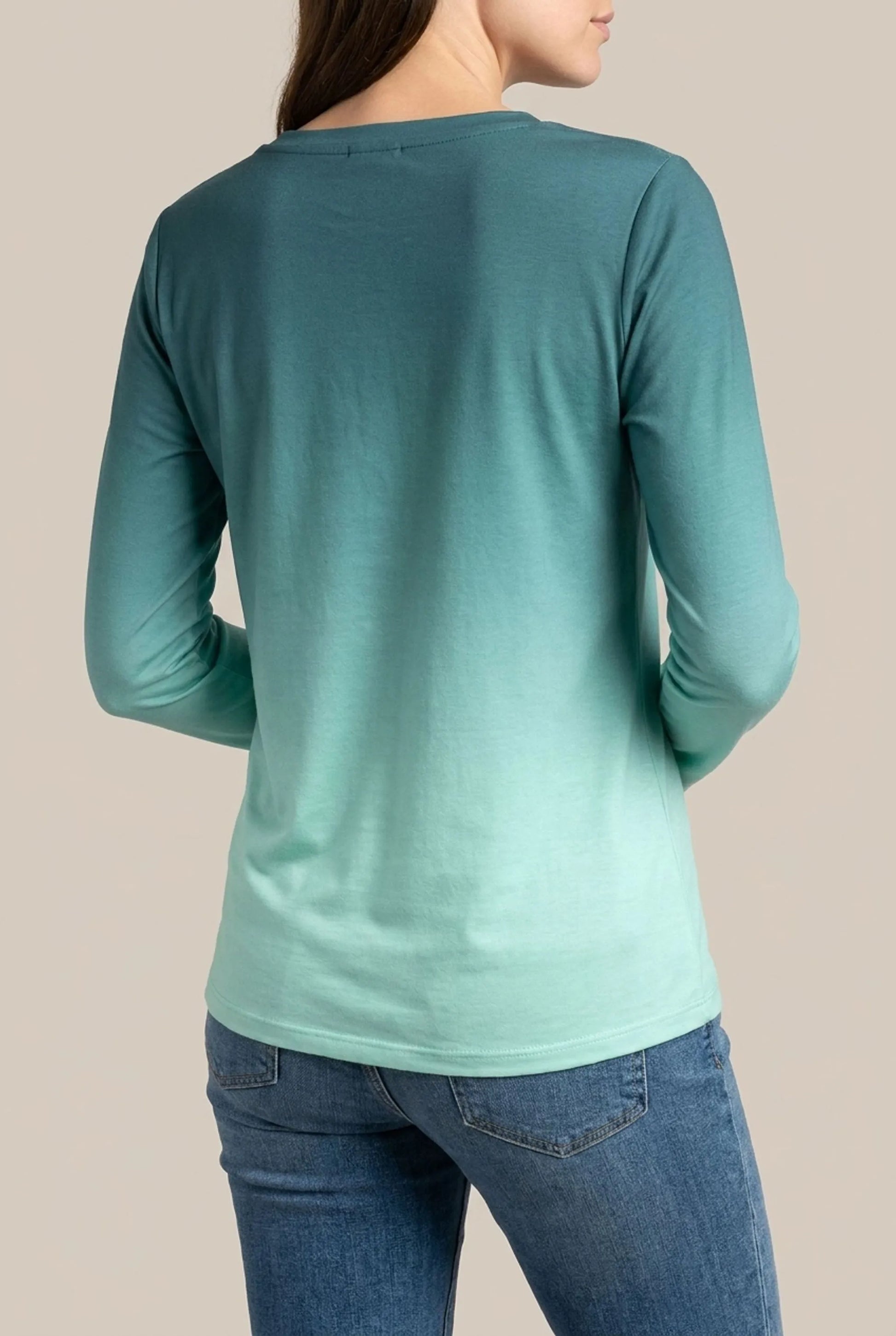 Chromis | Basic Damen Langarmshirt Mit V-Ausschnitt