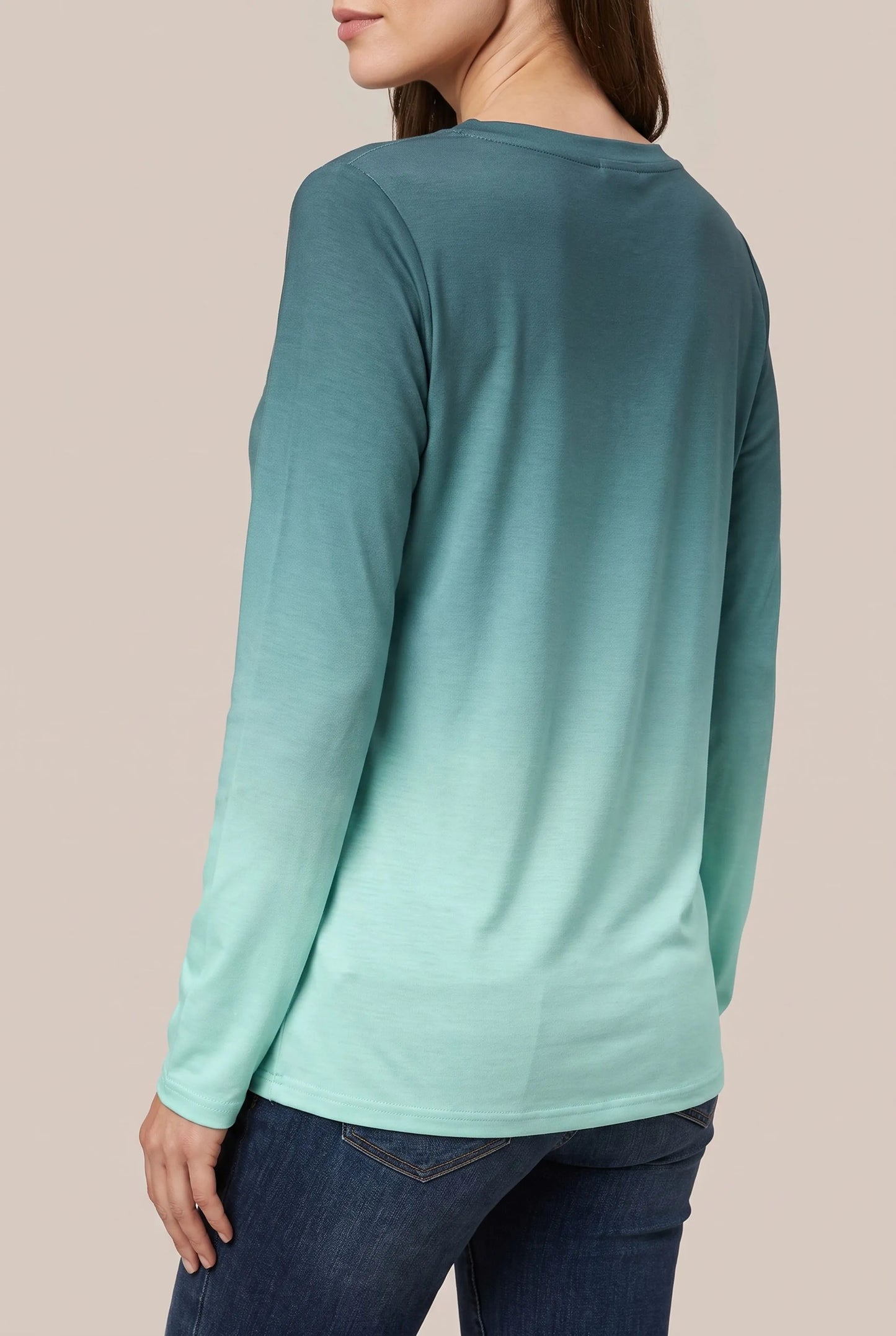 Chromis | Basic Damen Langarmshirt Mit V-Ausschnitt