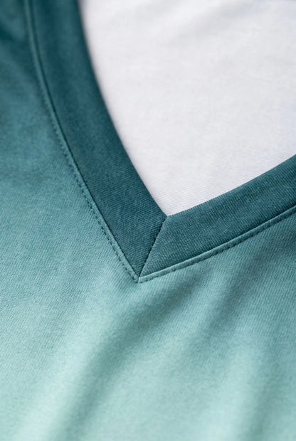 Chromis | Basic Damen Langarmshirt Mit V-Ausschnitt