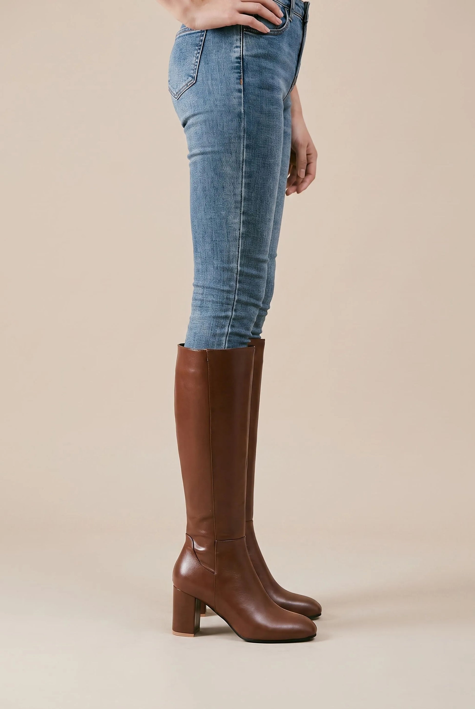 CityStrider | Hohe Damenstiefel Mit Absatz