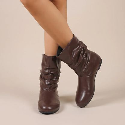 CityStrut | Flache Stiefeletten Im Slouch-Design