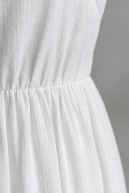 Clarisa | Elegantes Weißes Maxikleid