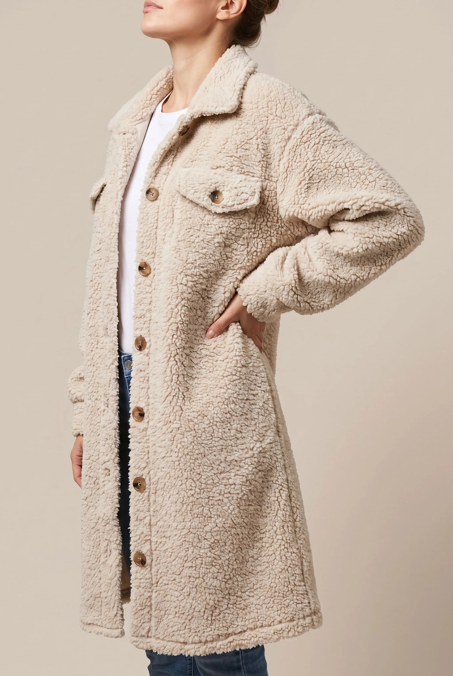 CloudCoat | Kuscheliger Teddy-Mantel