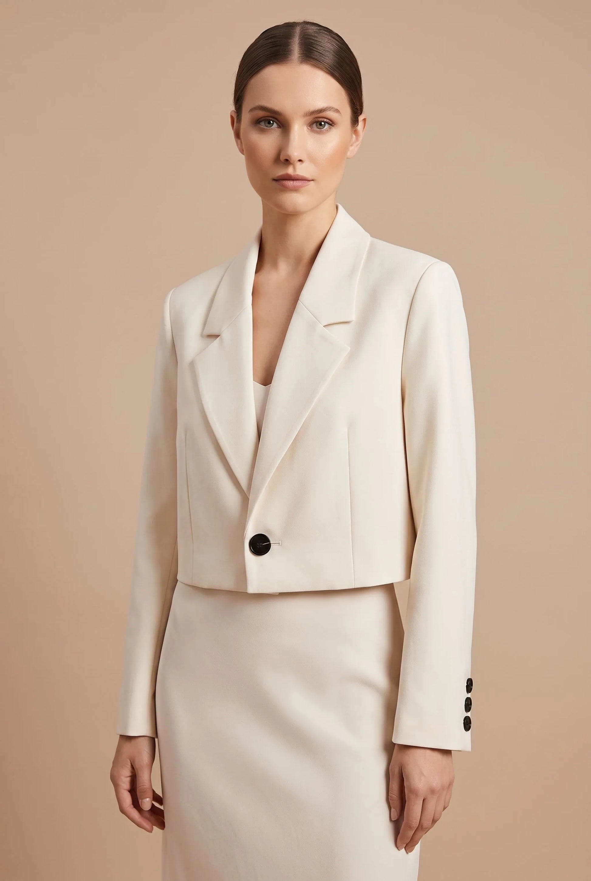 Clovia | Kurzer Blazer Mit Einknopf-Verschluss