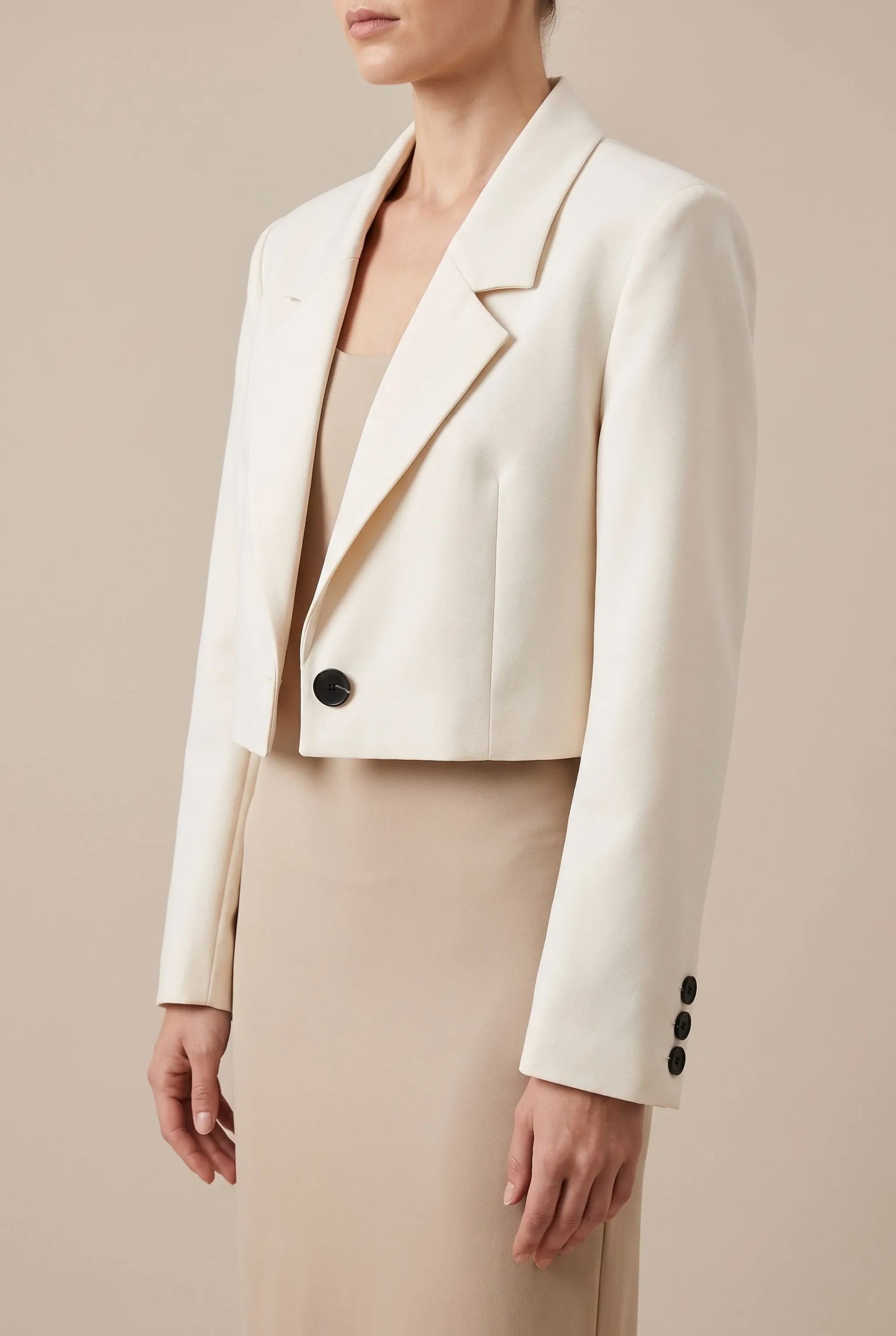 Clovia | Kurzer Blazer Mit Einknopf-Verschluss