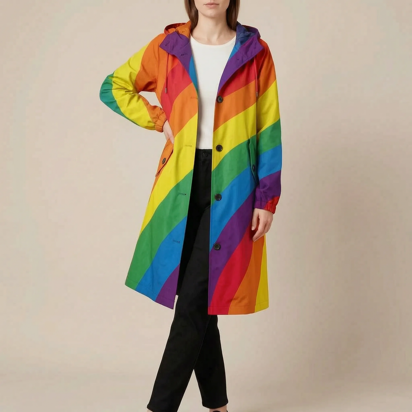 Coatavia | Lässiger Oversize Trenchcoat Mit Kapuze