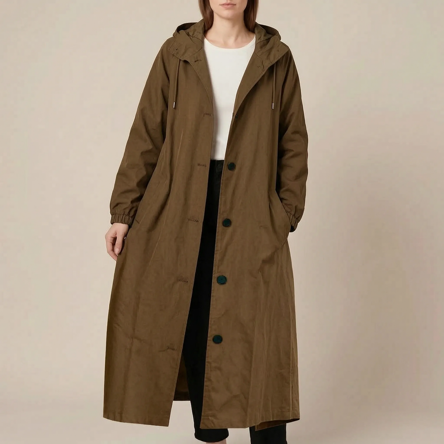 Coatavia | Lässiger Oversize Trenchcoat Mit Kapuze