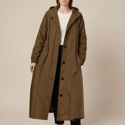 Coatavia | Lässiger Oversize Trenchcoat Mit Kapuze