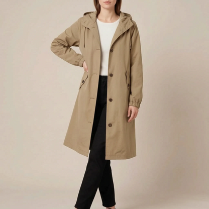 Coatavia | Lässiger Oversize Trenchcoat Mit Kapuze