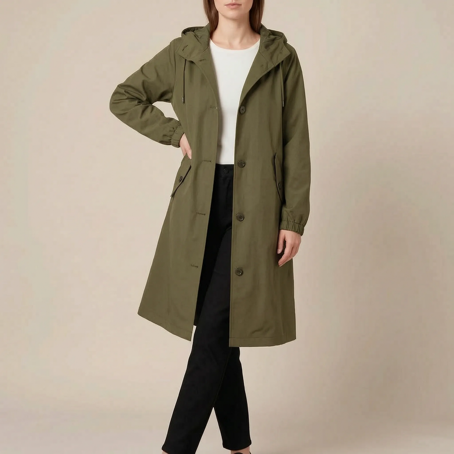 Coatavia | Lässiger Oversize Trenchcoat Mit Kapuze