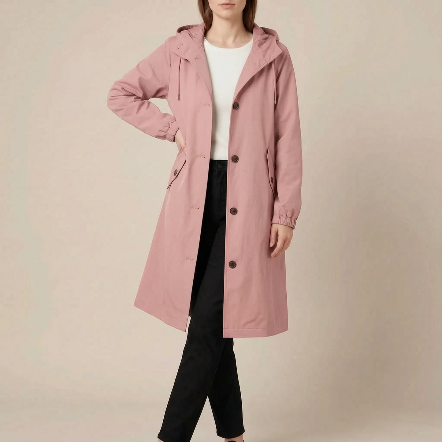 Coatavia | Lässiger Oversize Trenchcoat Mit Kapuze
