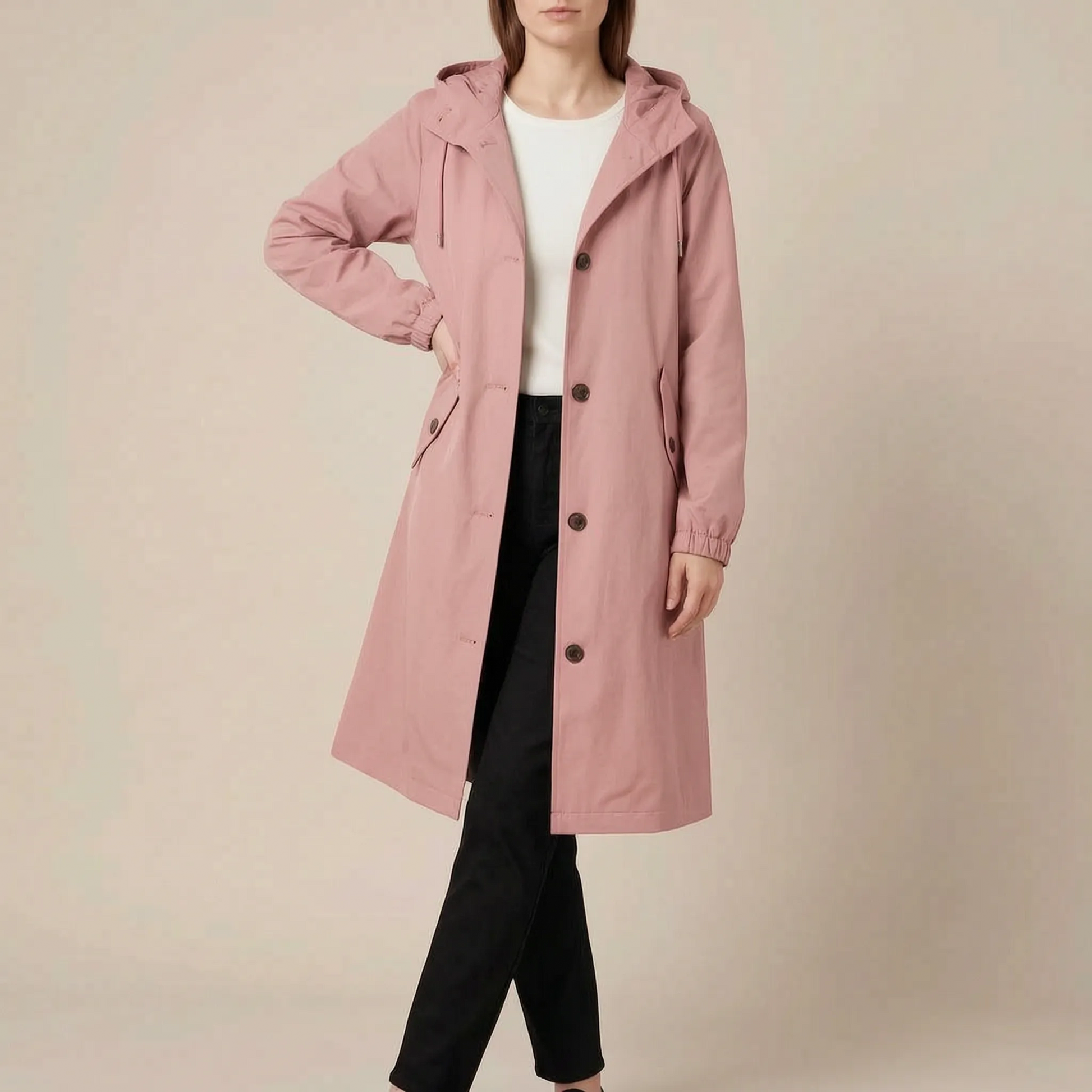 Coatavia | Lässiger Oversize Trenchcoat Mit Kapuze