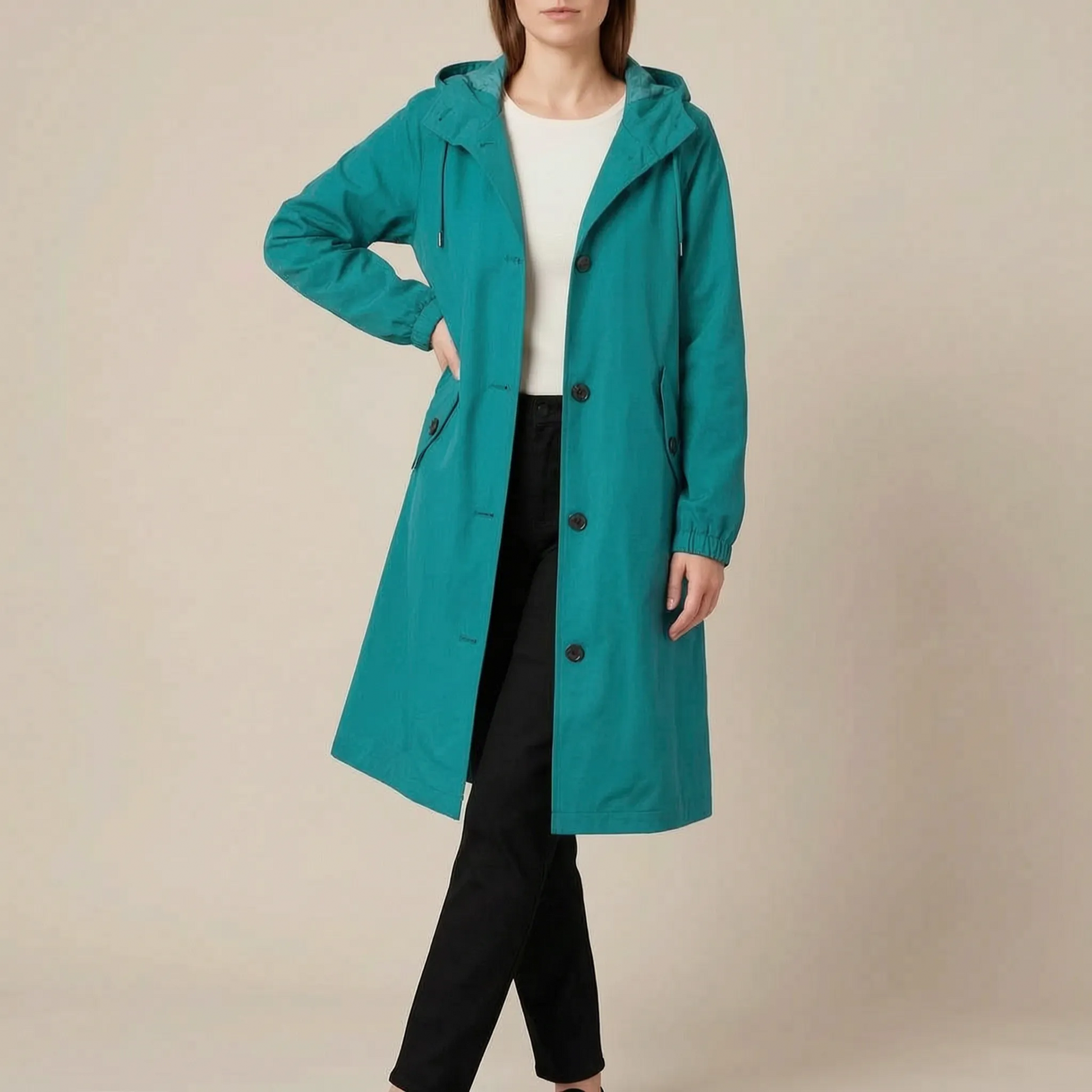 Coatavia | Lässiger Oversize Trenchcoat Mit Kapuze
