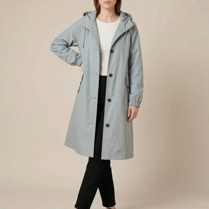 Coatavia | Lässiger Oversize Trenchcoat Mit Kapuze