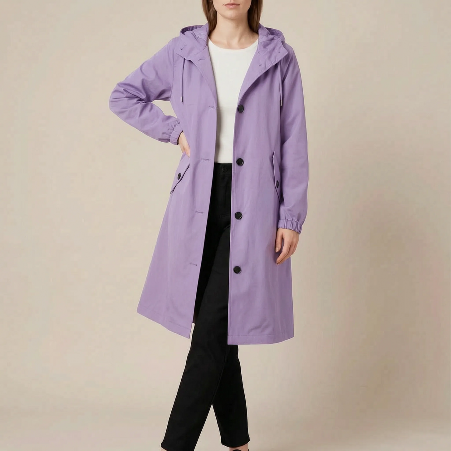 Coatavia | Lässiger Oversize Trenchcoat Mit Kapuze