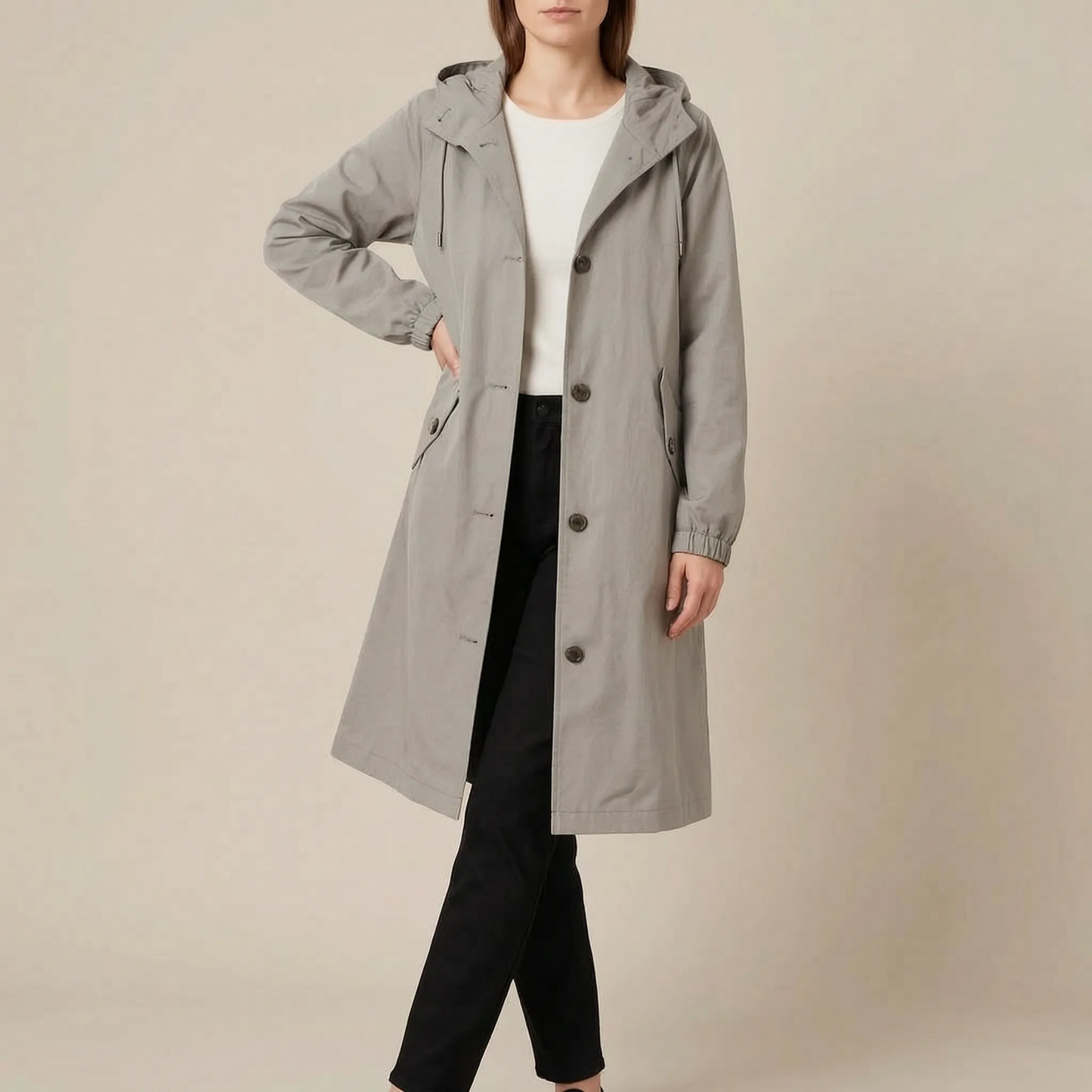 Coatavia | Lässiger Oversize Trenchcoat Mit Kapuze