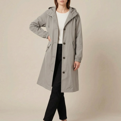 Coatavia | Lässiger Oversize Trenchcoat Mit Kapuze