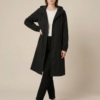 Coatavia | Lässiger Oversize Trenchcoat Mit Kapuze