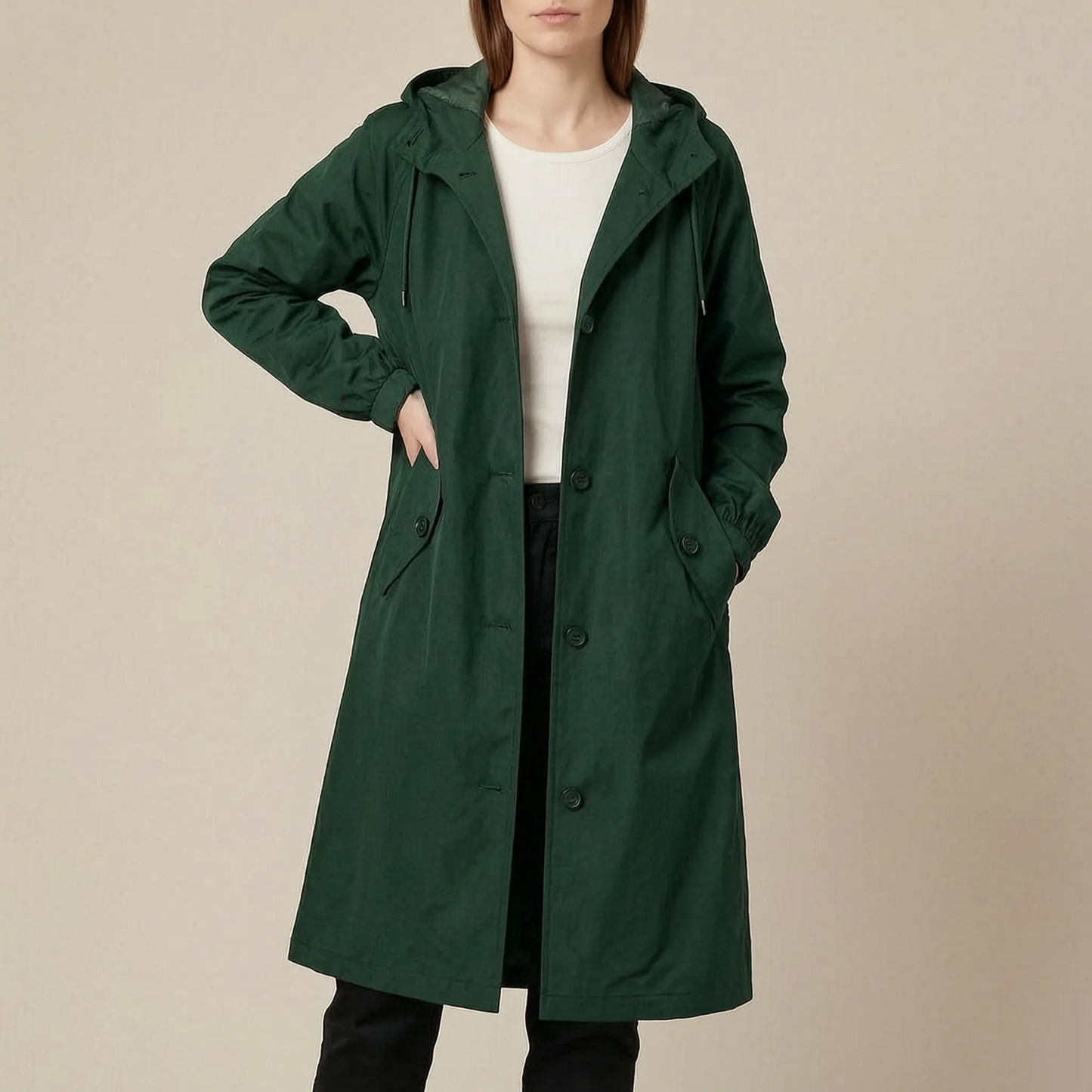 Coatavia | Lässiger Oversize Trenchcoat Mit Kapuze