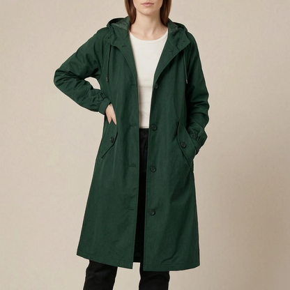 Coatavia | Lässiger Oversize Trenchcoat Mit Kapuze