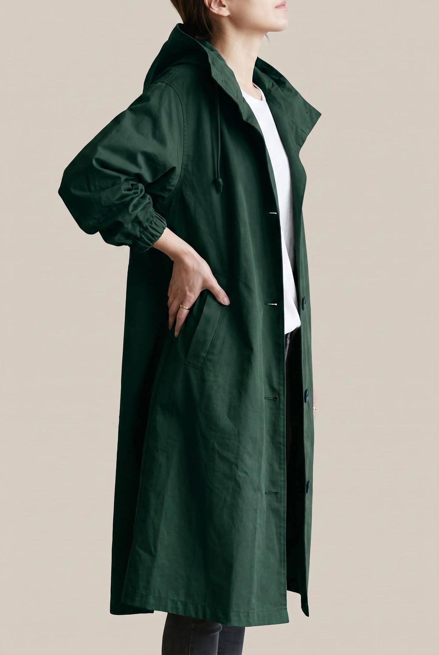 Coatavia | Lässiger Oversize Trenchcoat Mit Kapuze