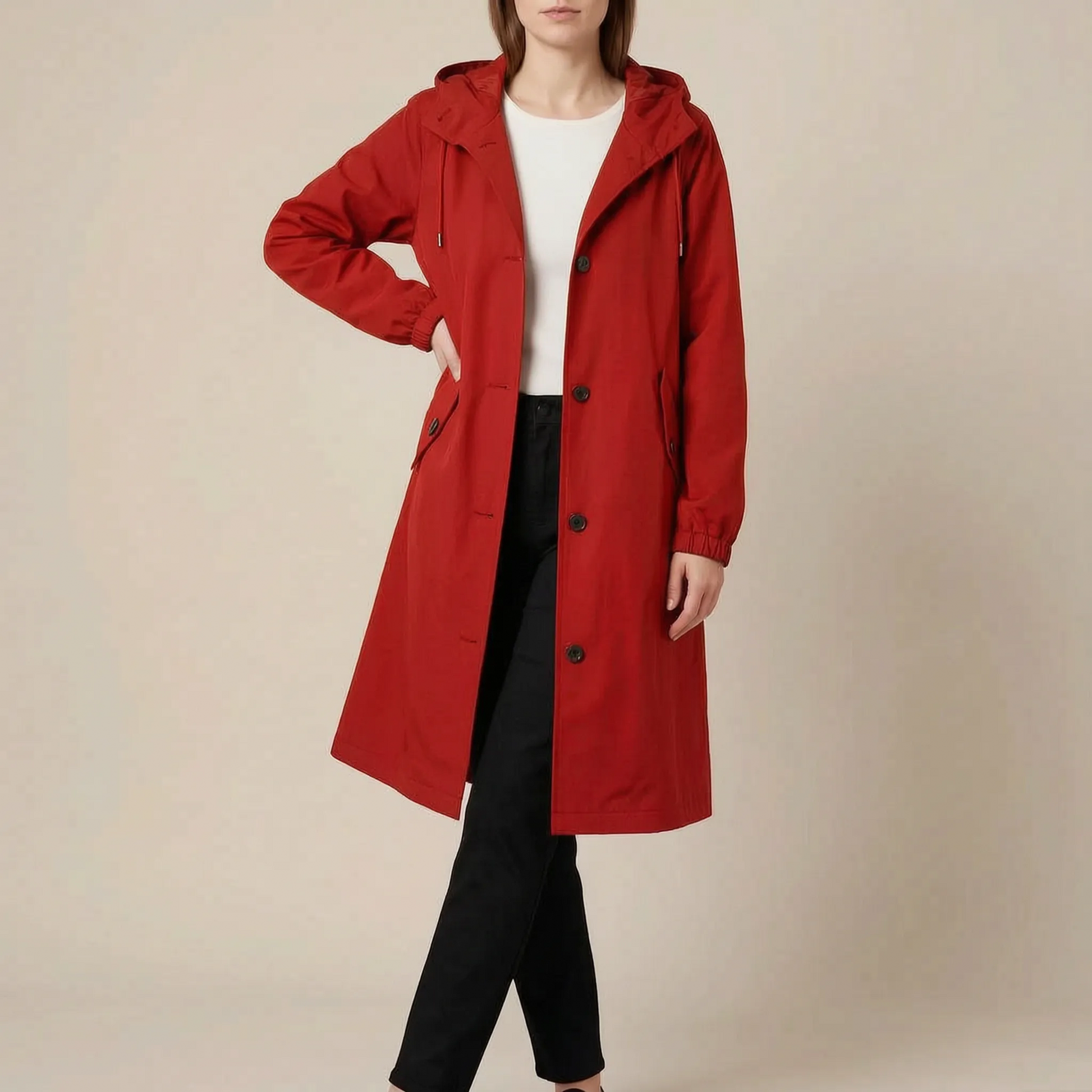 Coatavia | Lässiger Oversize Trenchcoat Mit Kapuze