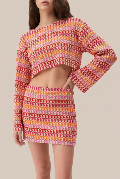 Colora | Zweiteiliges Set Mit Buntem Wellenmuster