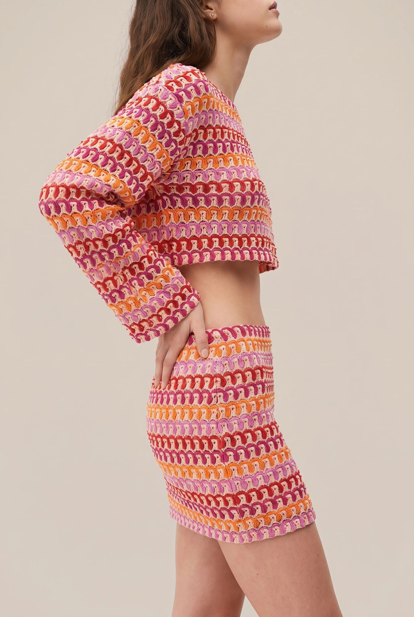 Colora | Zweiteiliges Set Mit Buntem Wellenmuster