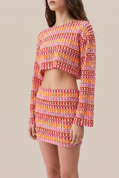 Colora | Zweiteiliges Set Mit Buntem Wellenmuster