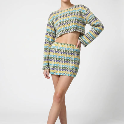 Colora | Zweiteiliges Set Mit Buntem Wellenmuster