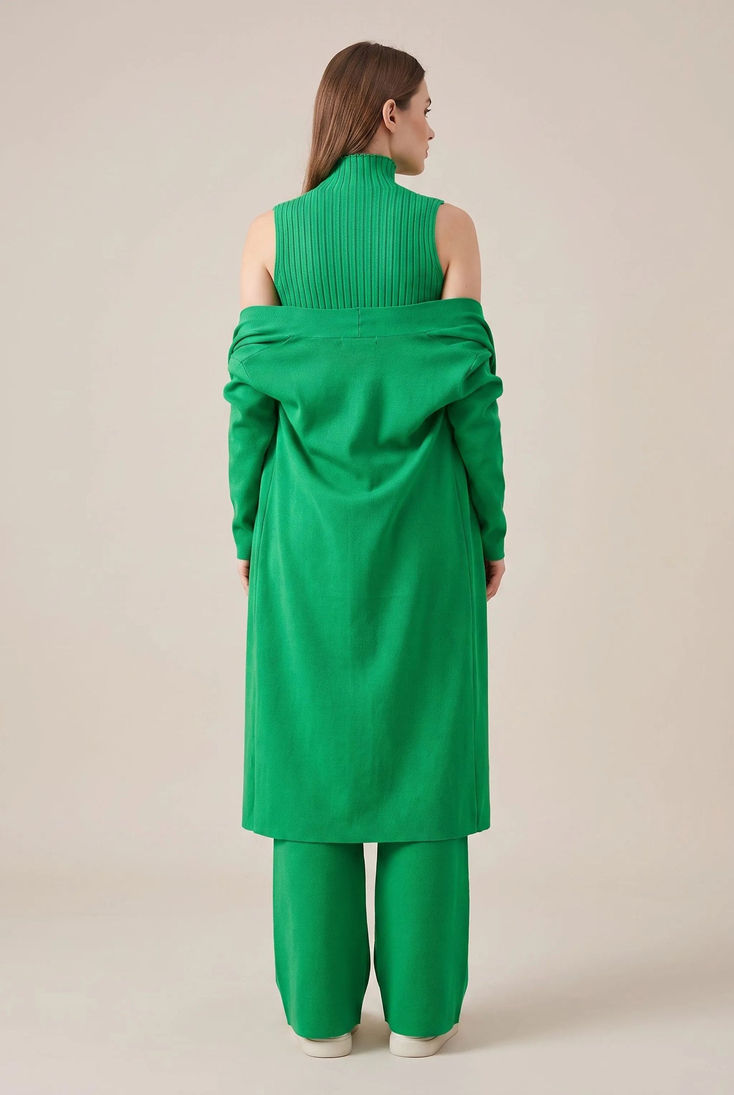 ComfyChic | Dreiteiliger Eleganter Strickanzug